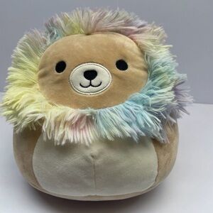 Squishmallows Leonard The Lion Tan Plush with Tye dyed mane and tail